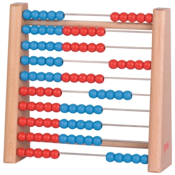 Rechenrahmen Abacus aus Holz, 100 Perlen