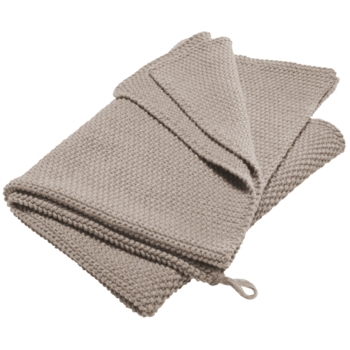 Handtuch Bio-Baumwolle Perl-Strick-Qualität steel grey