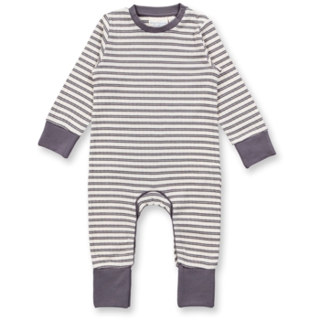 Baby und Kinder Schlafanzug mit Umschlagbündchen anthrazit