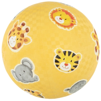Kinderball Naturkautschuk Zootiere gelb