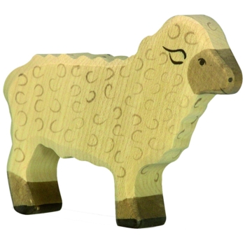 Holzfigur "Schaf, stehend" Auf dem Bauernhof 