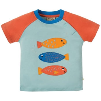 Baby und Kinder T-Shirt Fische mint