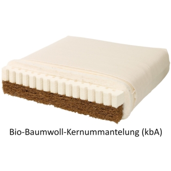 Bio-Kindermatratze Kokos-Naturlatex Bio-Baumwolle - die Wendematratze