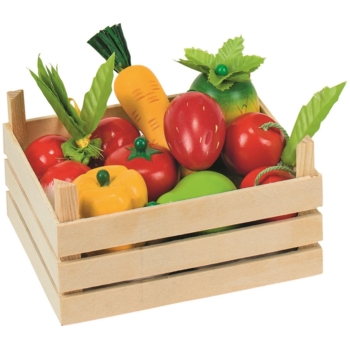 Kaufladen Obst und Gemüse aus Holz 10-teilig