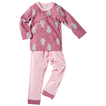 Kinder Schlafanzug 2-teilig Bio-Baumwolle Zebrafreunde beere