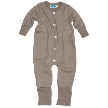 Baby Overall Wolle Seide savanne