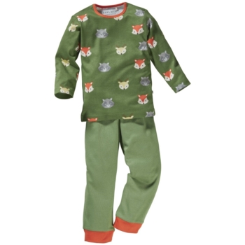 Kinder Schlafanzug 2-teilig Bio-Baumwolle Waldtiere