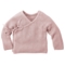 Baby und Kinder Jacke zum Wickeln Strick-Qualität Bio-Baumwolle rosé