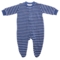 Baby und Kinder Schlafanzug Bio-Baumwolle Frottee marine-weiß gestreift