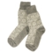 Damen und Herren Socken Norweger Bio-Schurwolle Stern grau-natur