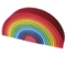 Großer Regenbogen aus Lindenholz, 12-teilig, bunt lasiert