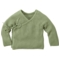 Baby und Kinder Jacke zum Wickeln Strick-Qualität Bio-Baumwolle matcha