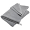 Handtuch Bio-Baumwolle Perl-Strick-Qualität light grey-melange