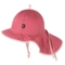 Baby und Kinder Sonnenschutz Mütze mit Bindebändern UV 50 mauve