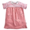 Baby Kleid Kurzarm Bio-Baumwolle Biene rosa